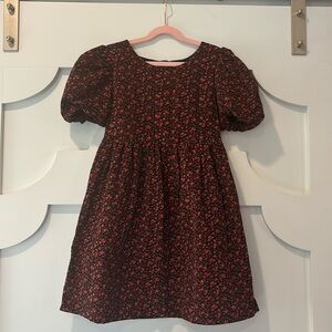 Gap red & black floral dress